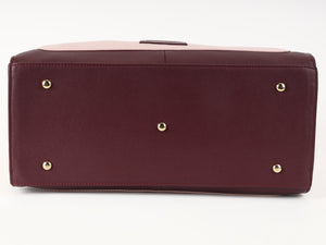 Dual-Tone Burgundy & Pink Tote